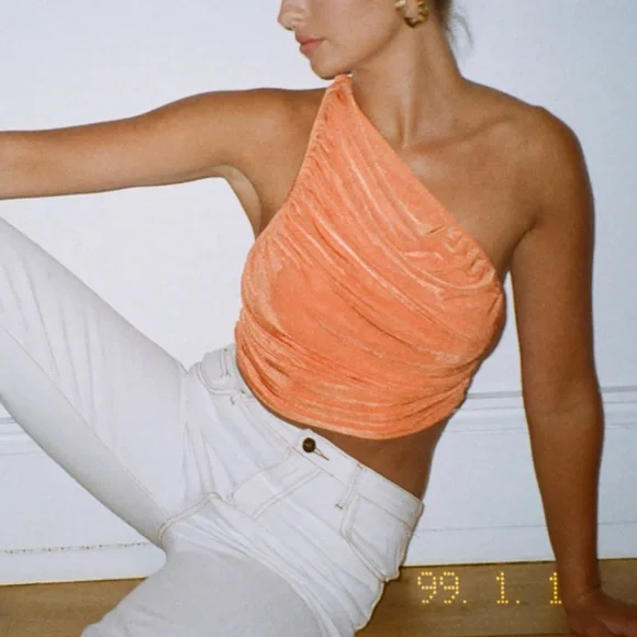 Lioness Tops The Goddess Crop Orange Poshmark
